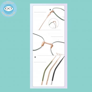 Gọng kính kim loại mã 6109